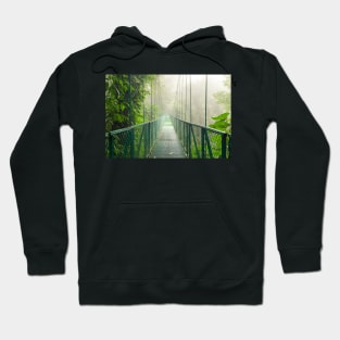 Suspension bridge in rainforest Hoodie